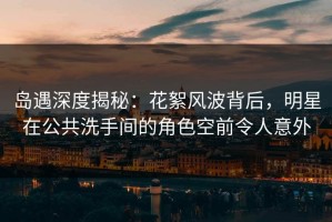 岛遇深度揭秘：花絮风波背后，明星在公共洗手间的角色空前令人意外